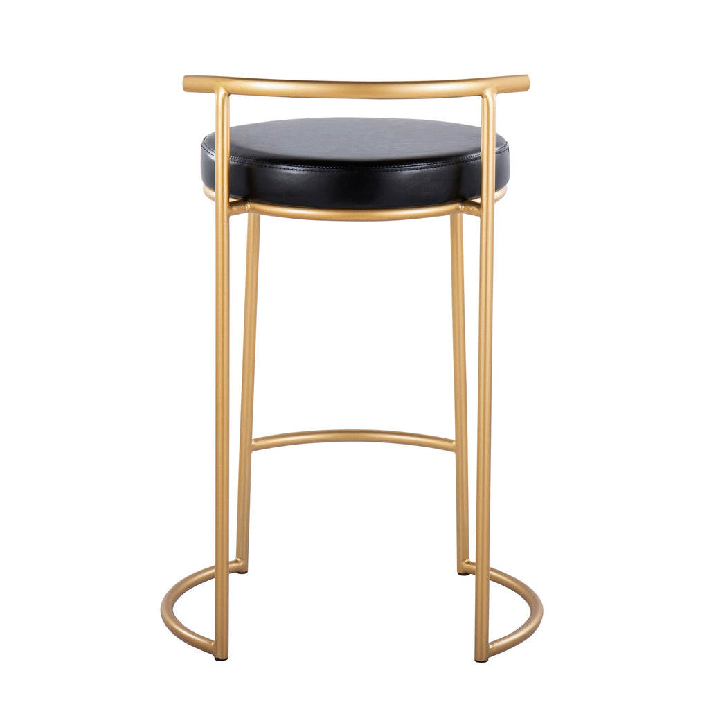 Round 26" Contemporary Fixed-Height Counter Stool