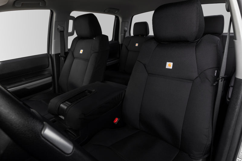 Covercraft 24-25 Ford F250/F550 Carhartt Super Dux PrecisionFit Custom Front Row Seat Covers - Black GTF4423ABCOBK