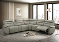 Jayke Top Grain Leather Match Power Motion Sectional Sofa