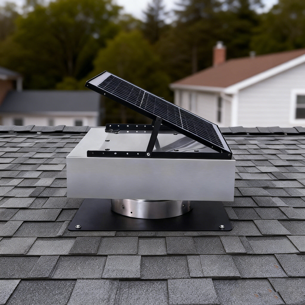 12" Stainless Steel Solar Roof Vent Fan