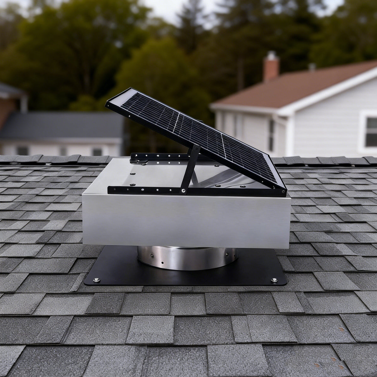 12" Stainless Steel Solar Roof Vent Fan
