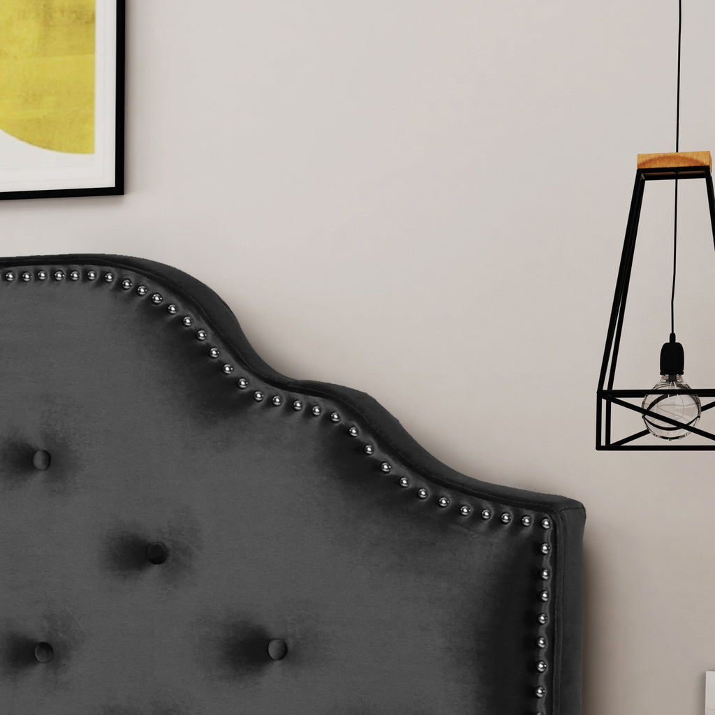 Tufted Upholstered Headboard Queen Size