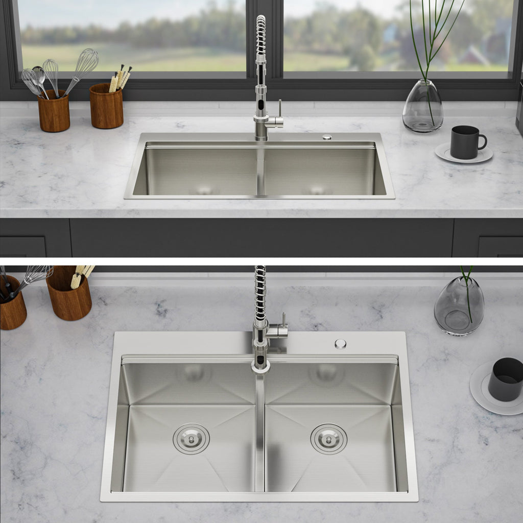 Topmount Drop In Kitchen Sink - 33"x 22"