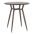 Round Dinette Table in Antique Metal