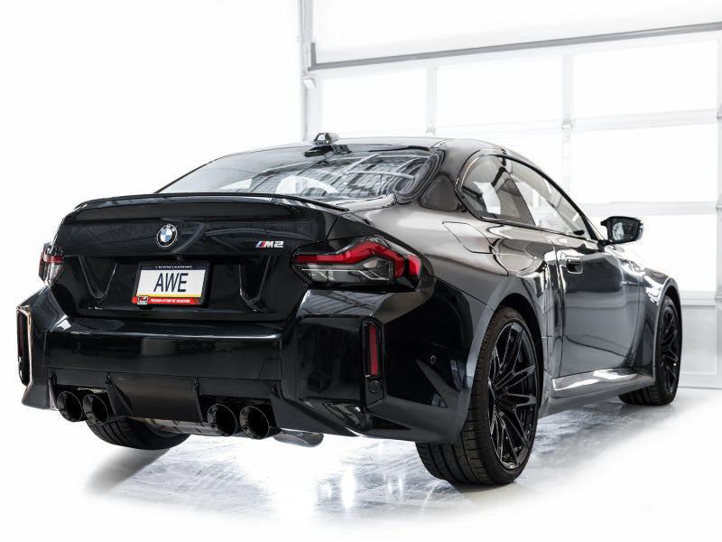 AWE Tuning 23-24 BMW G87 M2 SwitchPath Edition Exhaust - Diamond Black Tips 3025-43487
