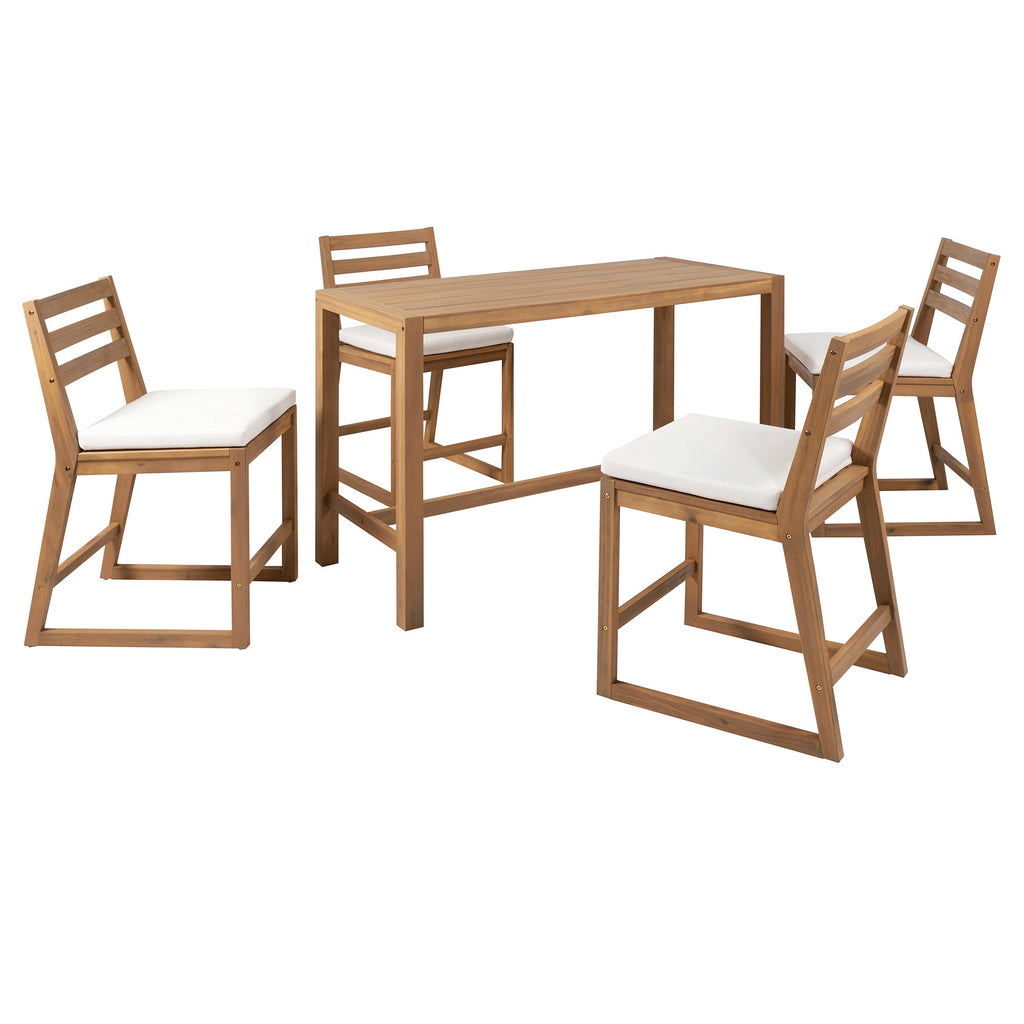 TREXM 5-Piece Rustic Patio Bar Set