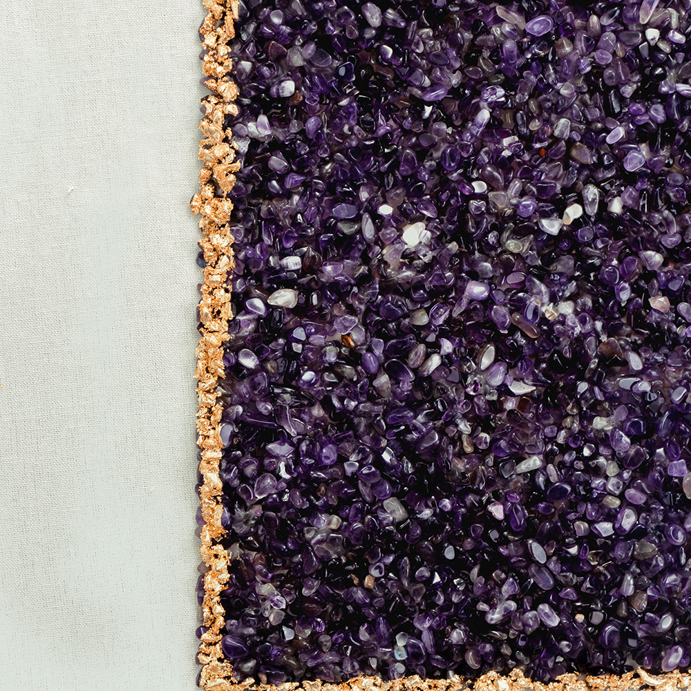 Set of 2 Lillian Purple Crystal Shadow Boxes