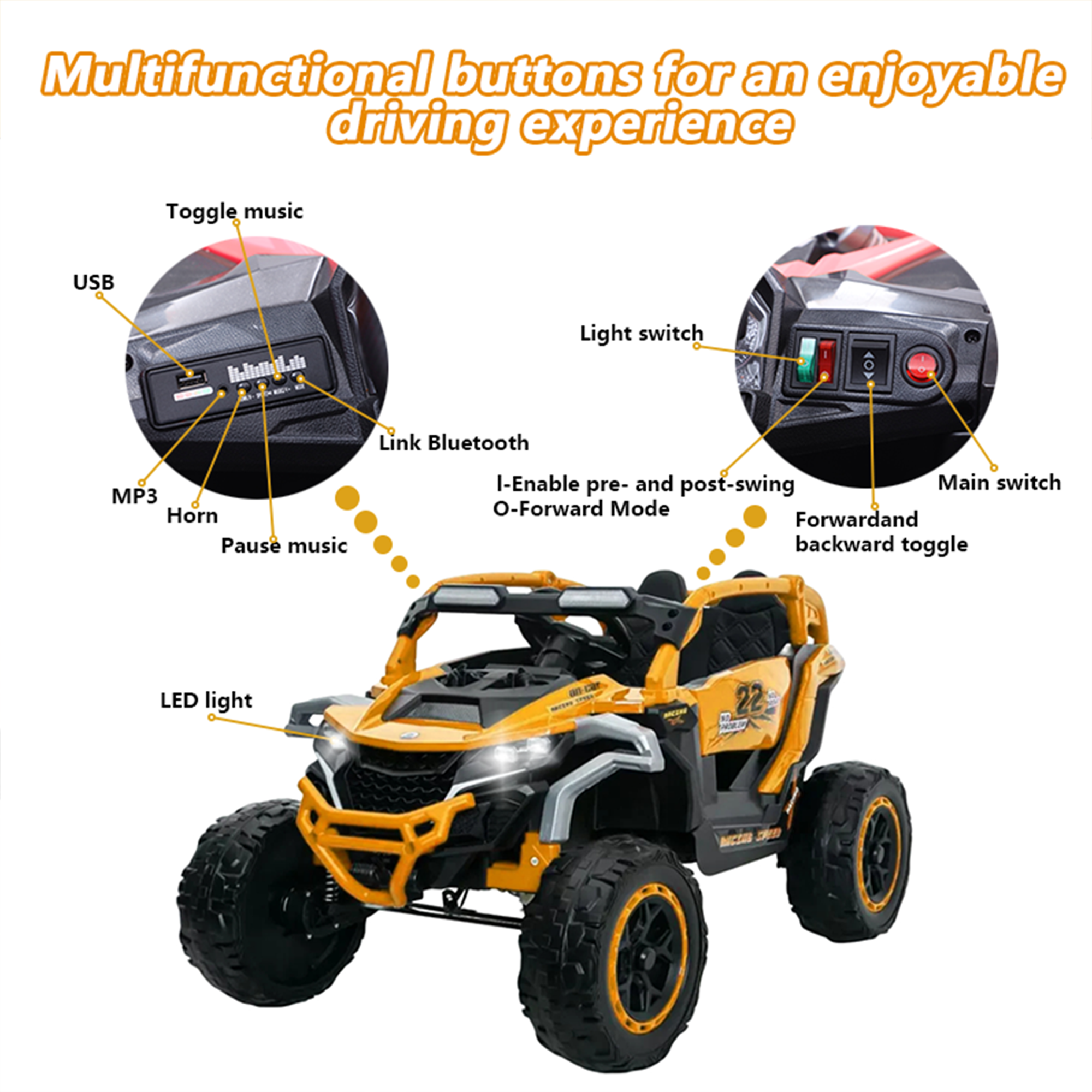 Ride On Models Truck Car 12V Kids Electric Vehicle