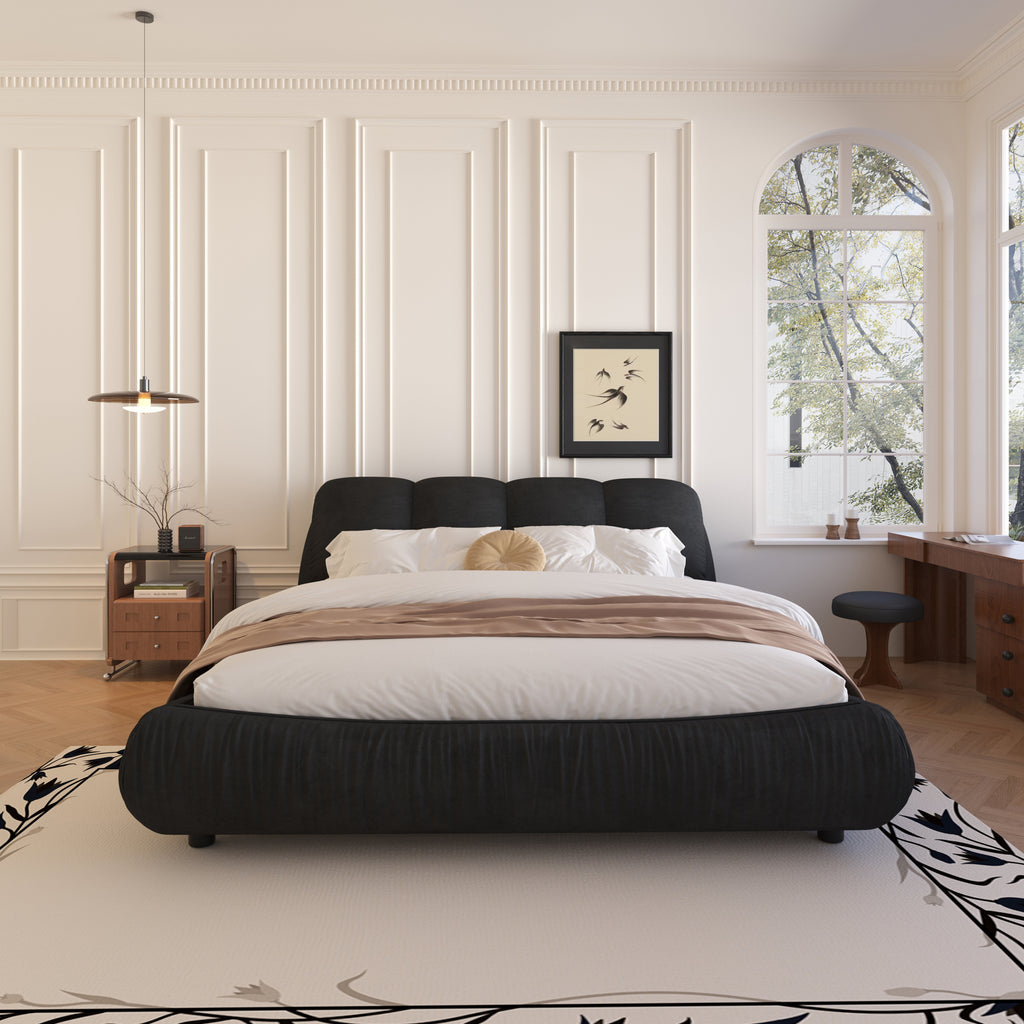 King Size Luxury Upholstered Platform Bed