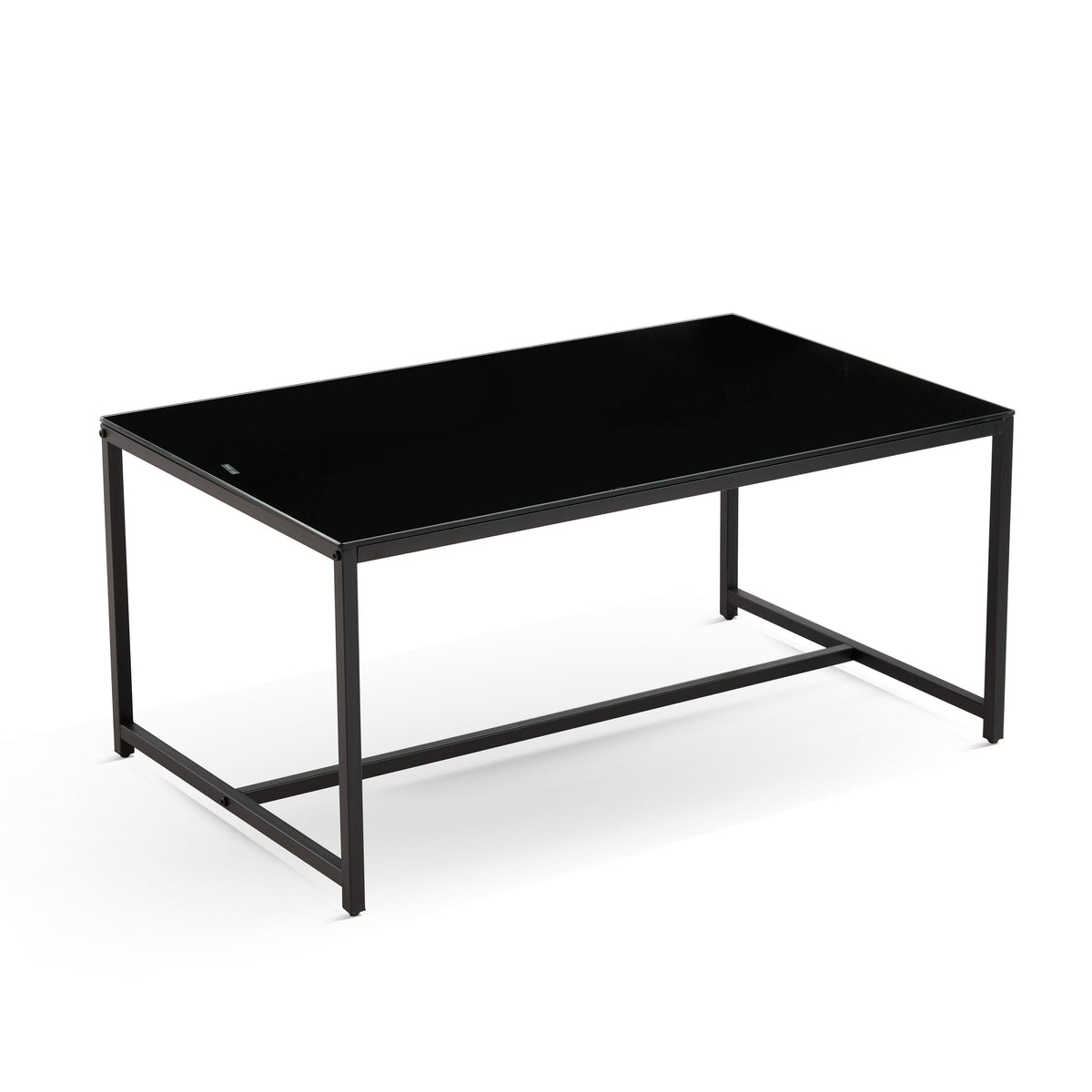 Black Glass Coffee Table, Small Tea Table