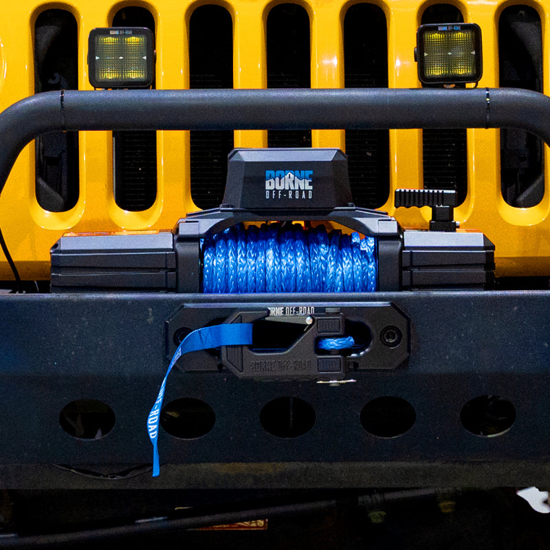 Borne Off-Road 10K Winch - Blue Synthetic Rope BNWN-10-SBL