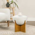 Bali 18.5" Round Upholstered Ottoman