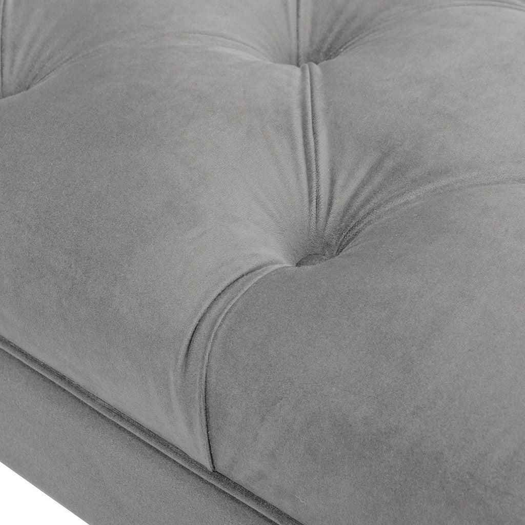 Alma Tufted Flared Arm Entryway Bench, Opal
