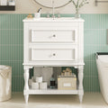 24-Inch Bathroom Vanity with Ceramic Sink and Storage Cabinet