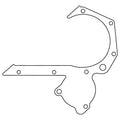 Cometic Gasket Cometic Cosworth BD Series - FVA/FVC .012in Fiber Timing Cover Gasket - Water Pump Blocked Off C4894