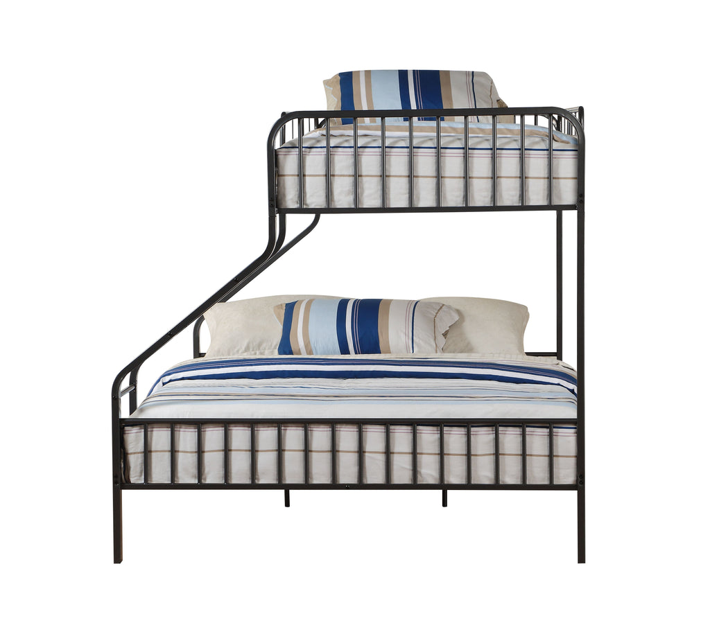 Caius Gunmetal Finish Twin XL/Queen Bunk Bed