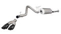 Corsa 11-13 GMC Sierra 6.0L V8 3in Cat-Back Single Side w Twin 4in Black Pro-Series Tips 14792BLK