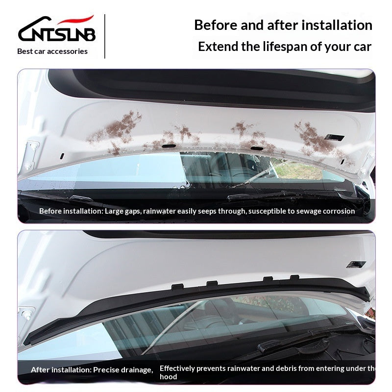 Waterproof Strip For The Front Hood, Tesla Front Hood Water Deflector