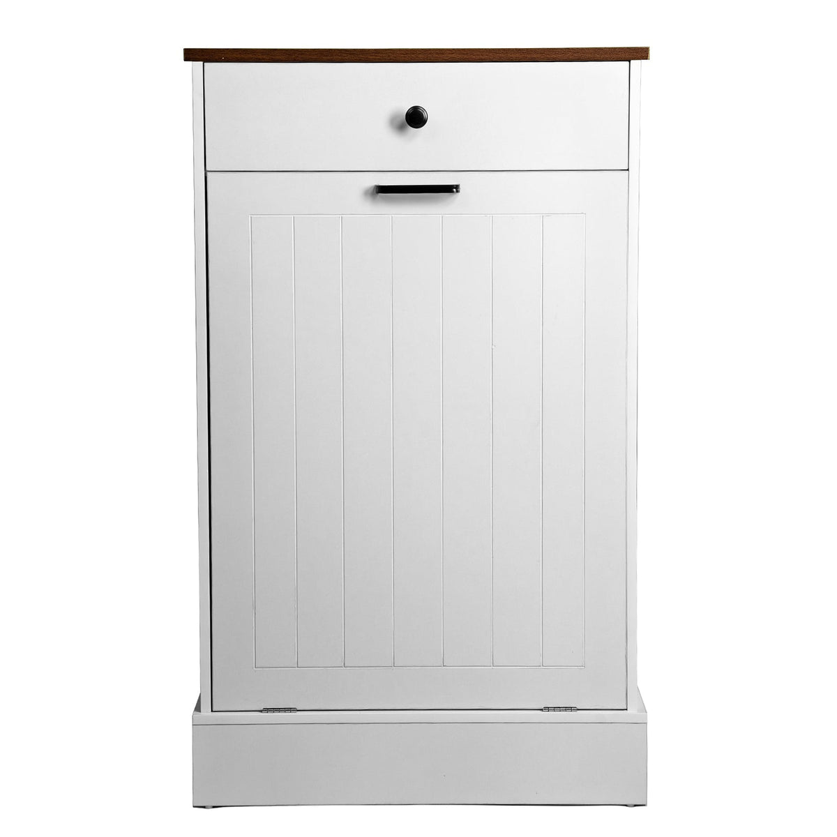 Tilt Out Trash Can Cabinet - Hidden Wooden Design
