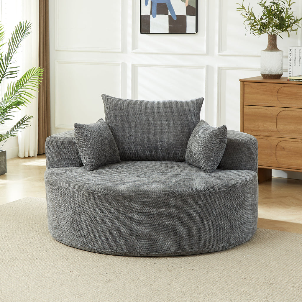 Chenille Sponge Single Sofa