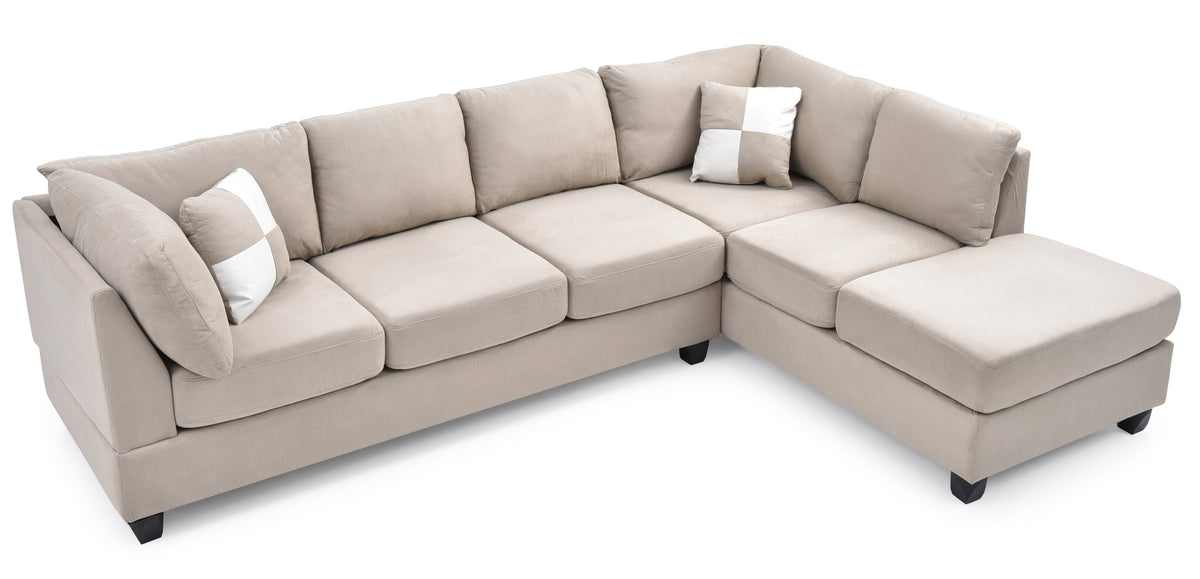 Malone G631B-SC Sectional Without Ottoman