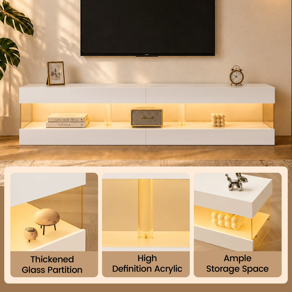 TV Stand for 70 Inch TV - Entertainment Center