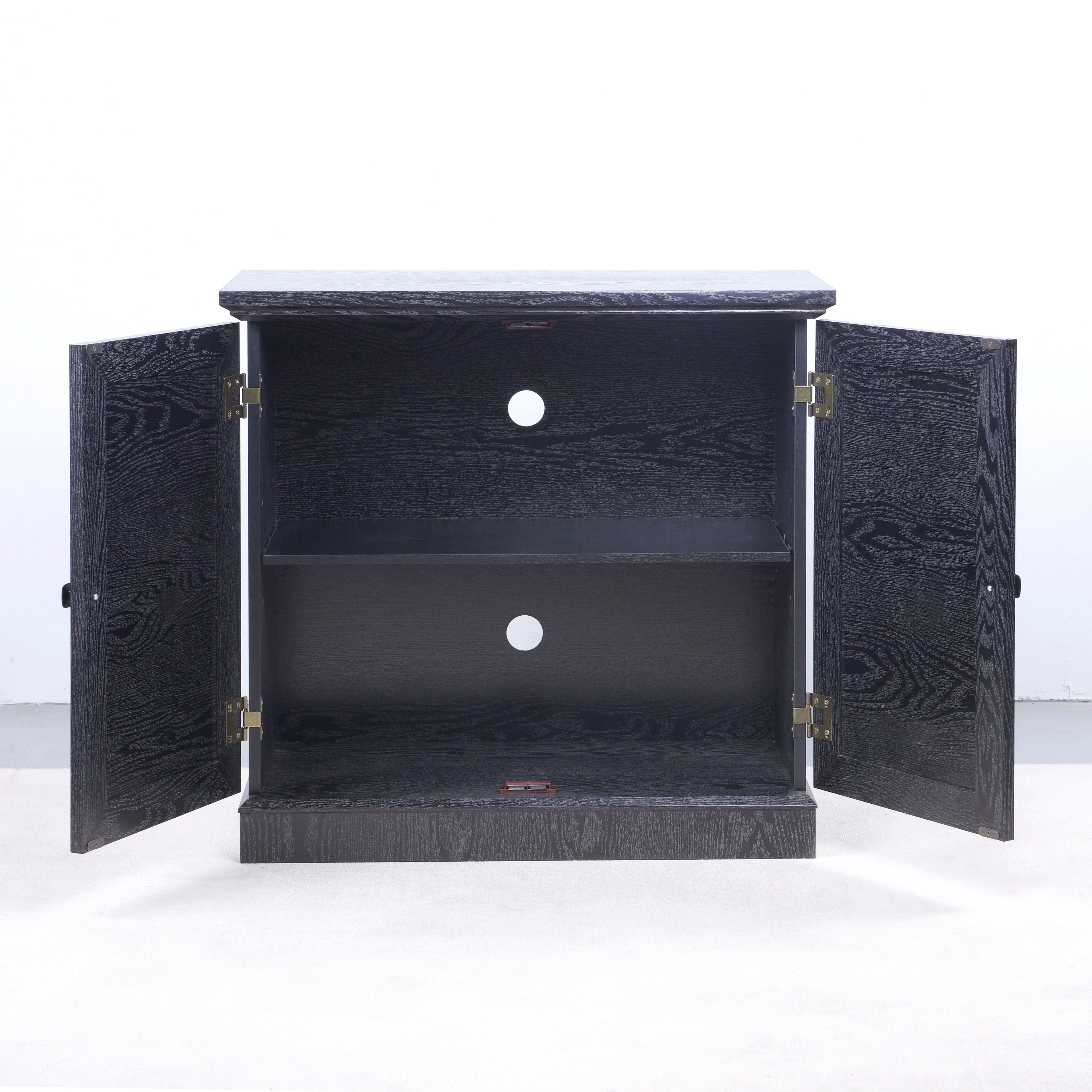 Storage Sideboard Cabinet with 2 Decorative Acrylic Mirrored Doors