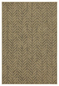 Earth GC_NTL1012 Jute/Black Area Rug