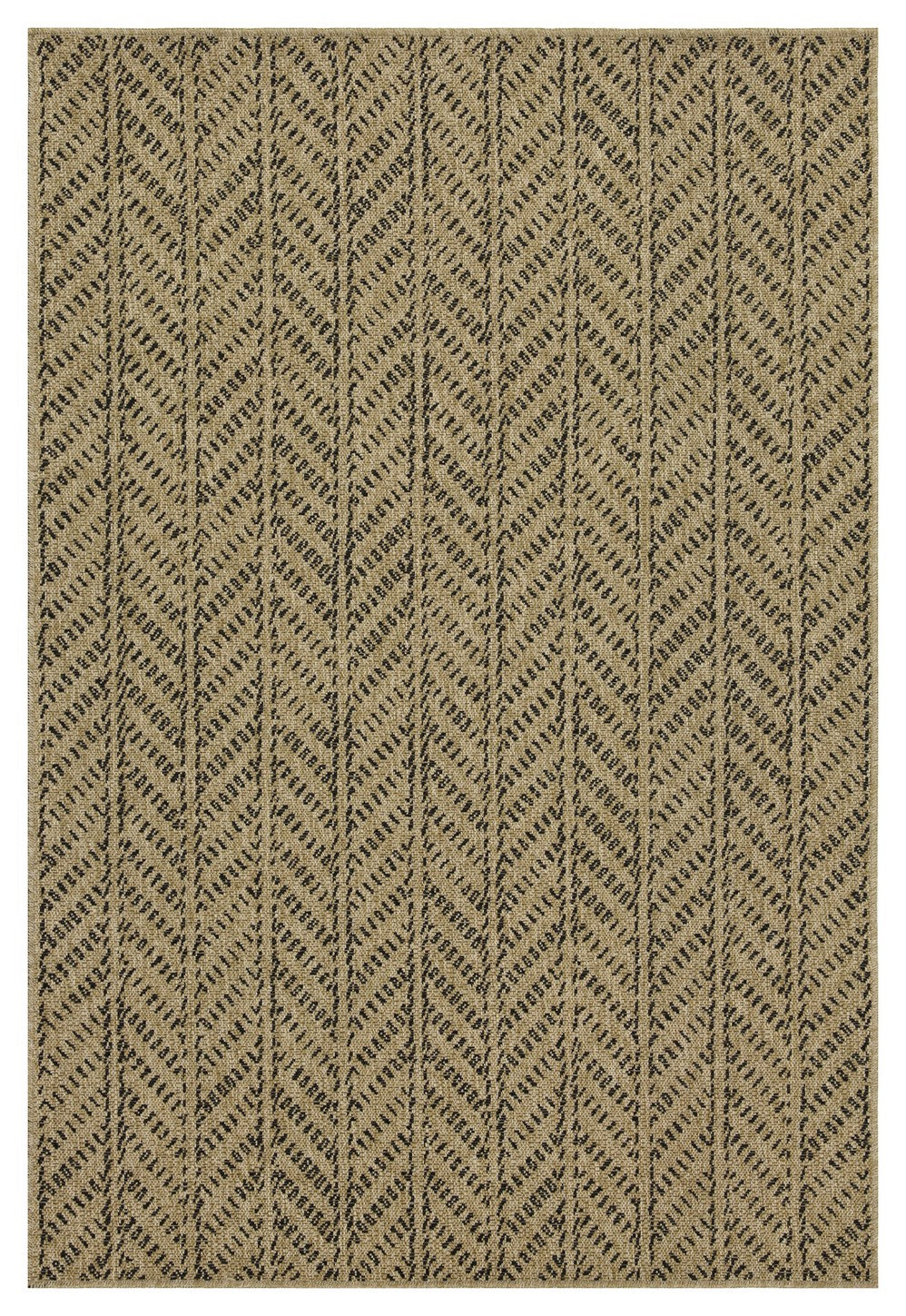 Earth GC_NTL1012 Jute/Black Area Rug