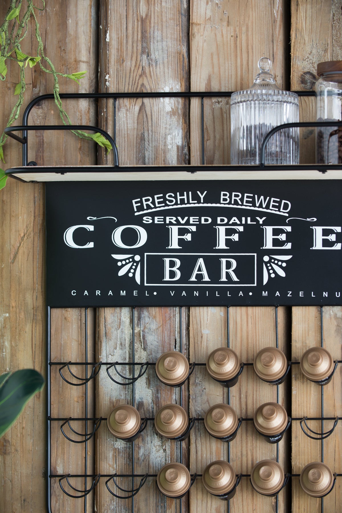 Stylish Coffee Bar Shelf