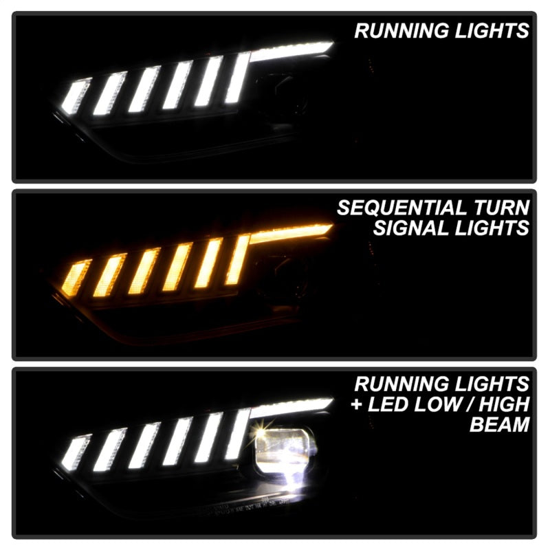 Spyder 13-16 Audi A4/S4 HID Model Only High-Power LED Headlights - Black PRO-YD-AA413HIDAP-BK 5088352