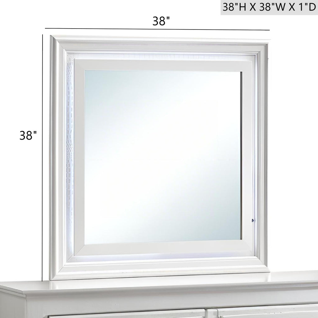 Verona G6735-M Mirror in Pearl