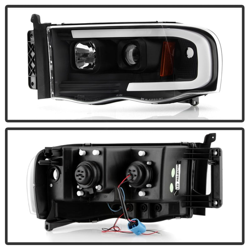 Spyder Dodge Ram 1500 02-05/Ram 2500/3500 03-05 High-Power LED Headlights - Black PRO-YD-DR02V2PL-BK 5088079