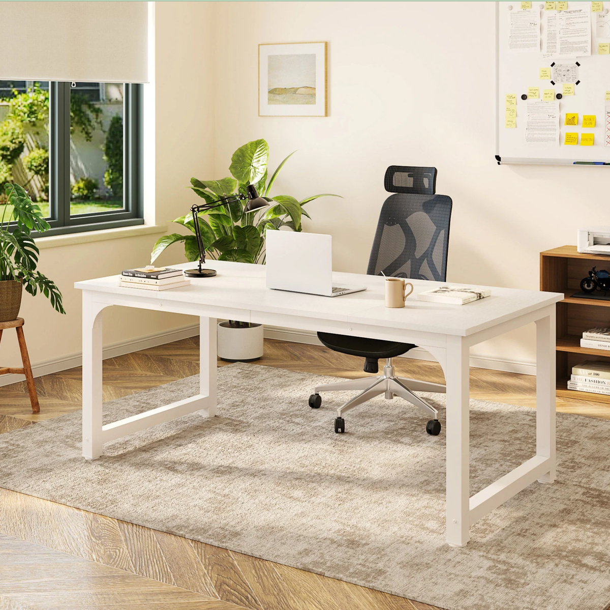 63" Executive Desk - Large Modern Office Computer Workstation