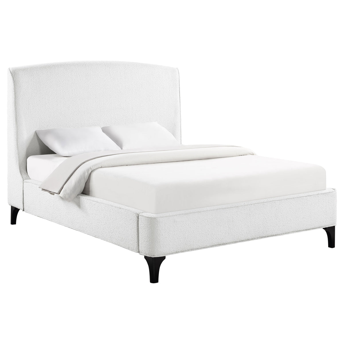 Theodore Snow Upholstered Queen Wingback Bed