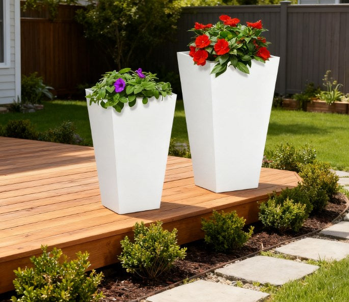 Flower Pots 2-Pack Outdoor Planter Set
