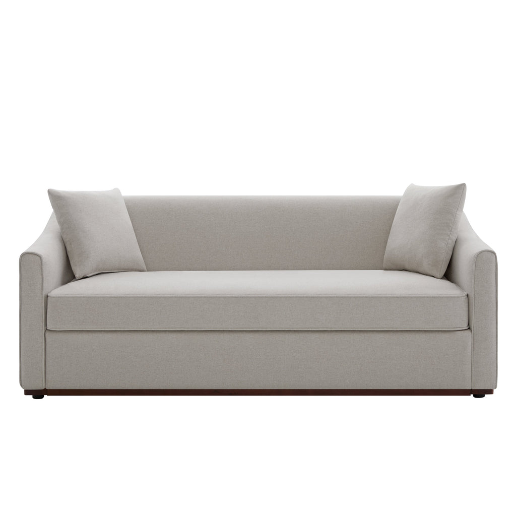 Modern 3-Seater Sofa With Throw Pillows