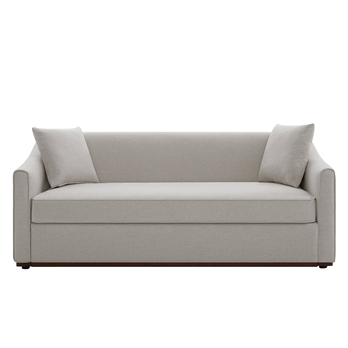 Modern 3-Seater Sofa With Throw Pillows