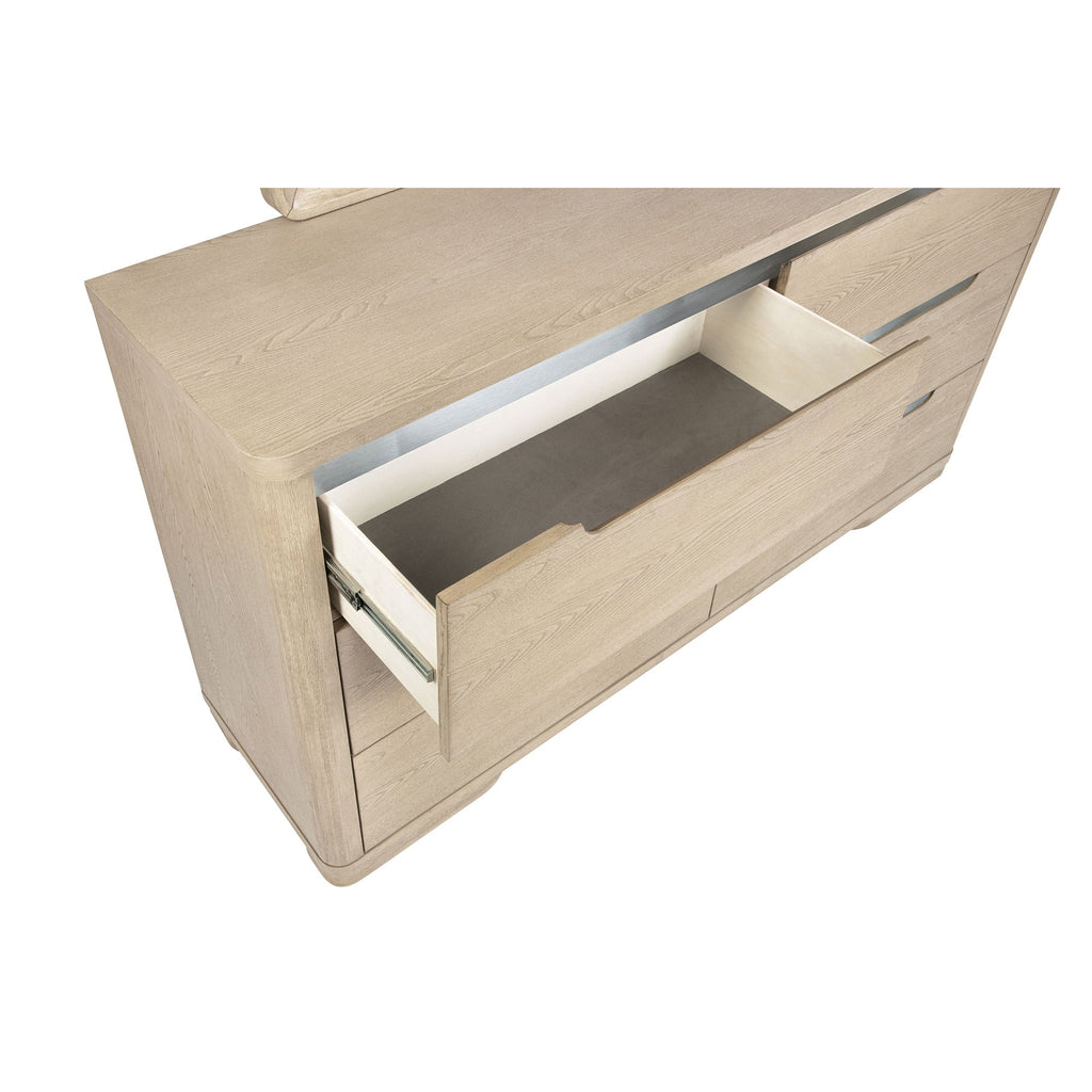 Mirador Light Elm 6-Drawer Bedroom Dresser