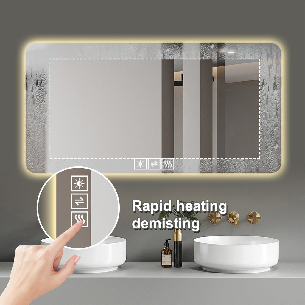 Corrosion-Resistant LED Bathroom Mirror