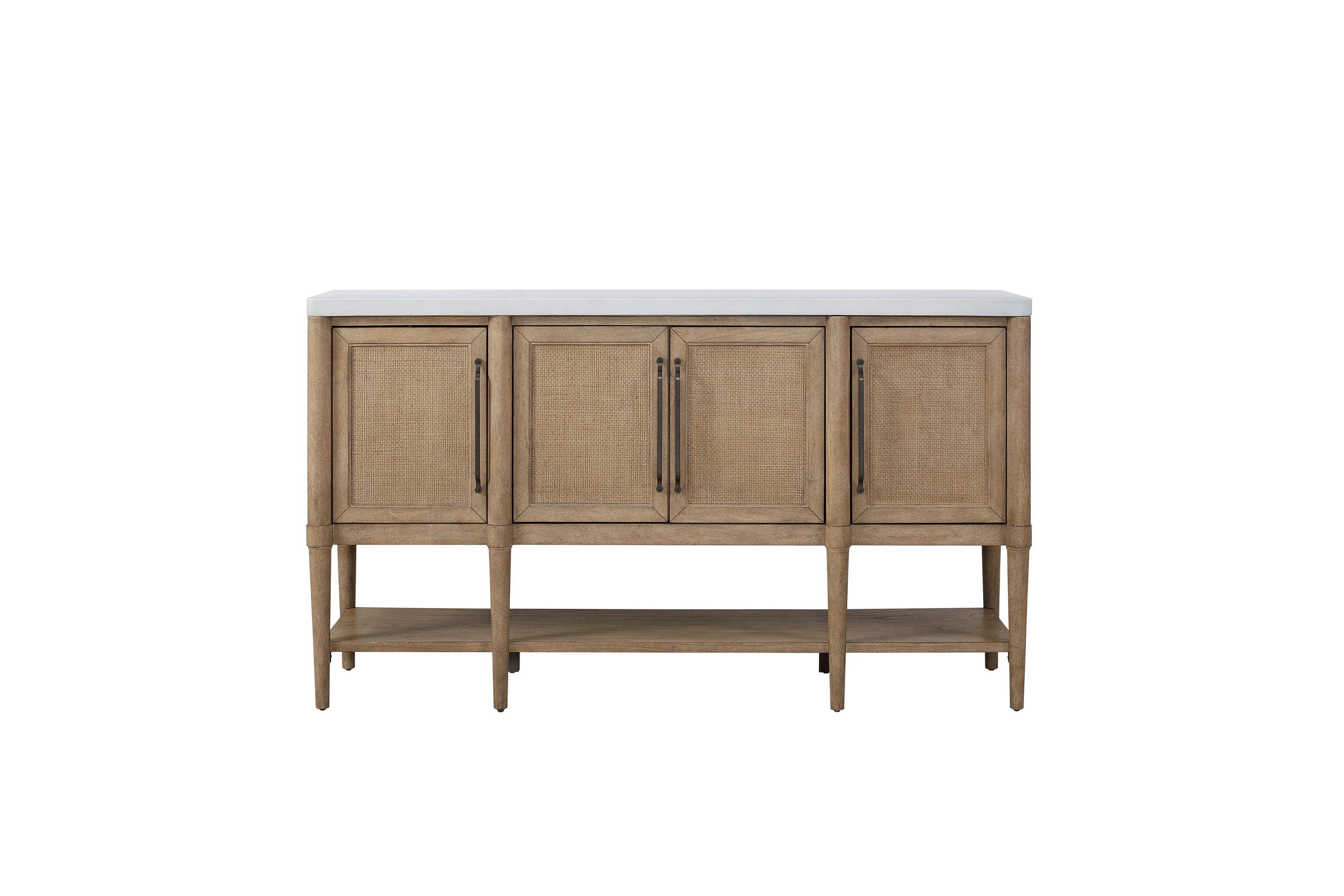 Cement Topped Server with Cane Insets