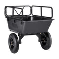 Dump Trailer 500 lbs 10 Cu. Ft Tow Behind Plastic Garden ATV Trailer Cart