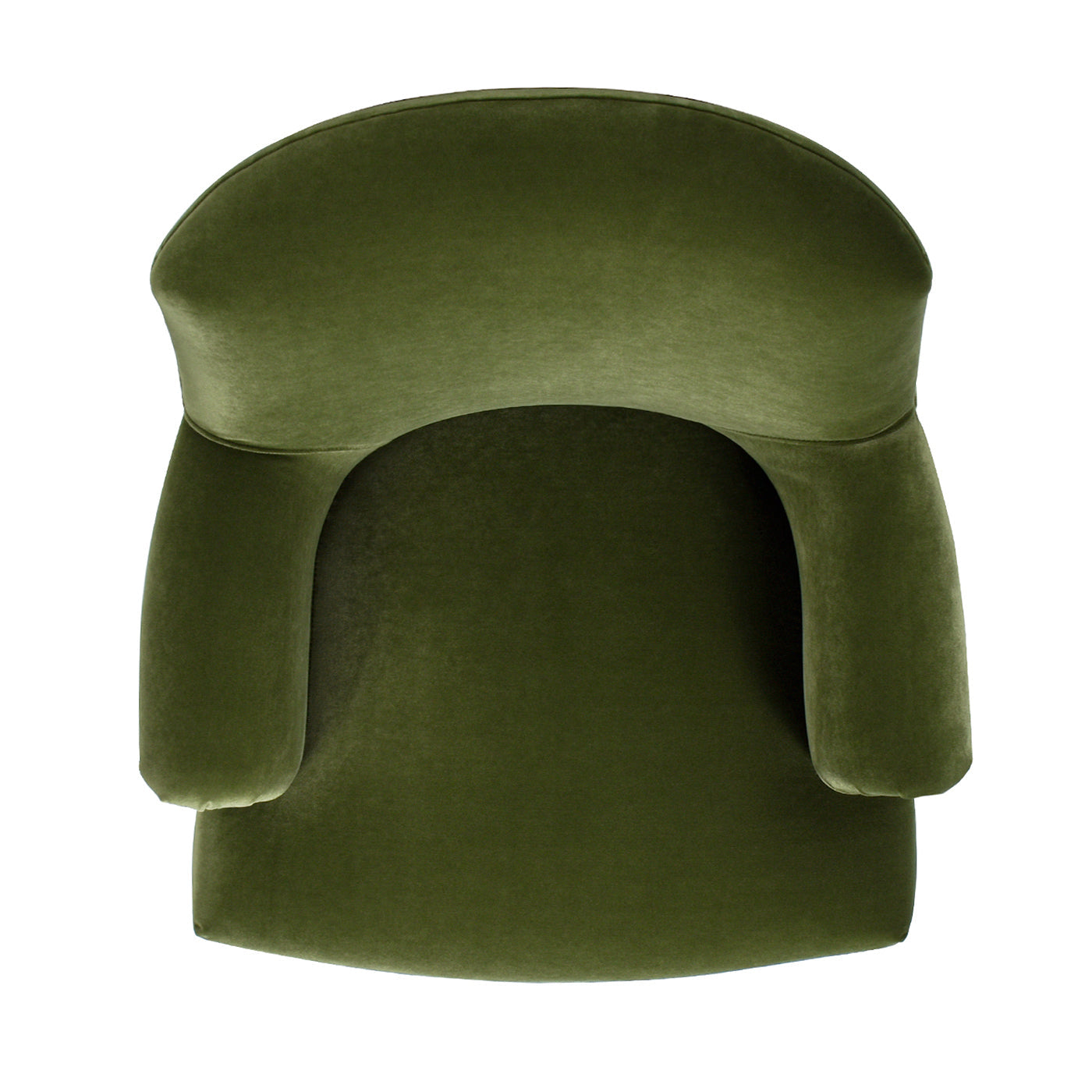 Eloise 30" Pleated Sock Arm Accent Armchair, Olive