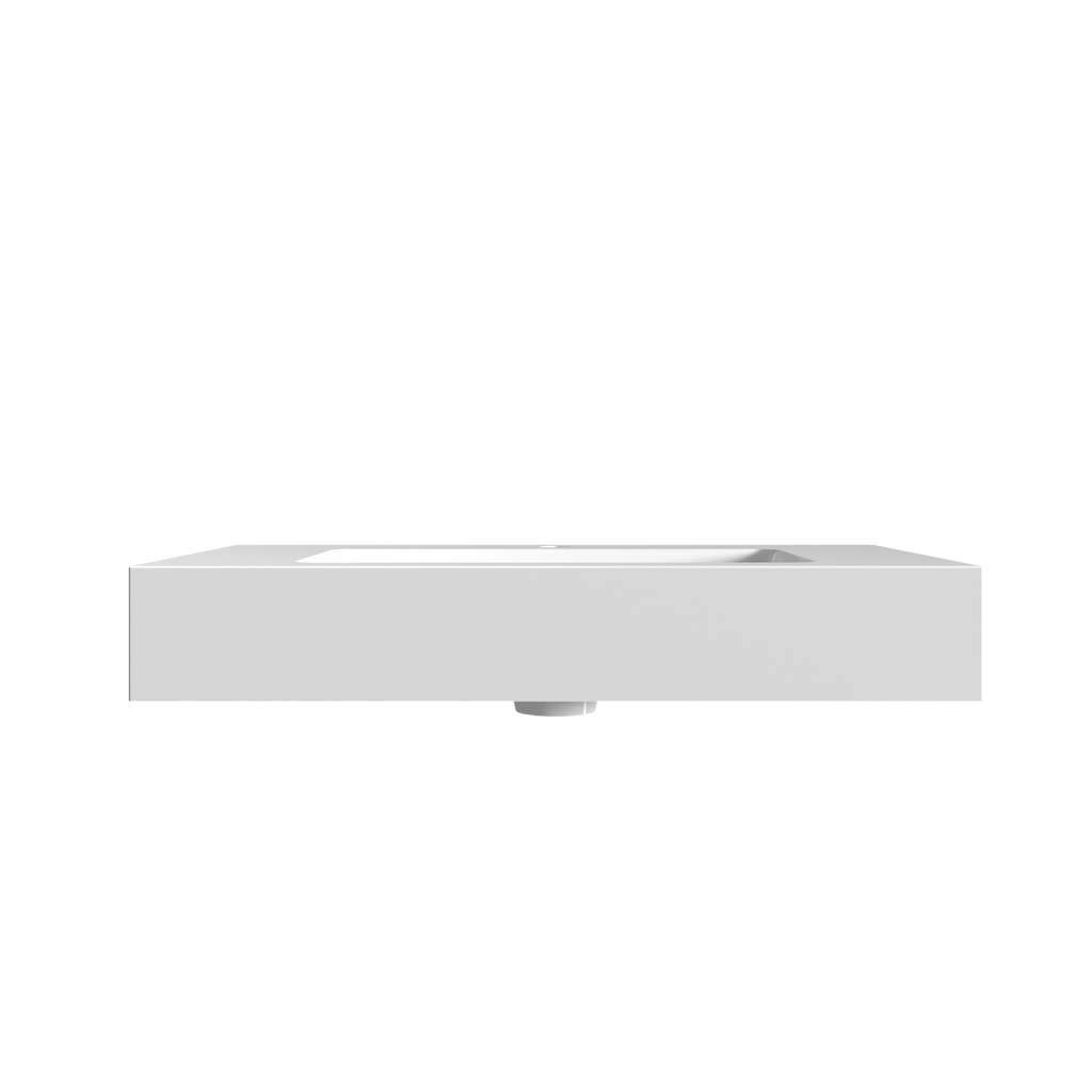 Integrated Solid Surface Basin - Glossy White
