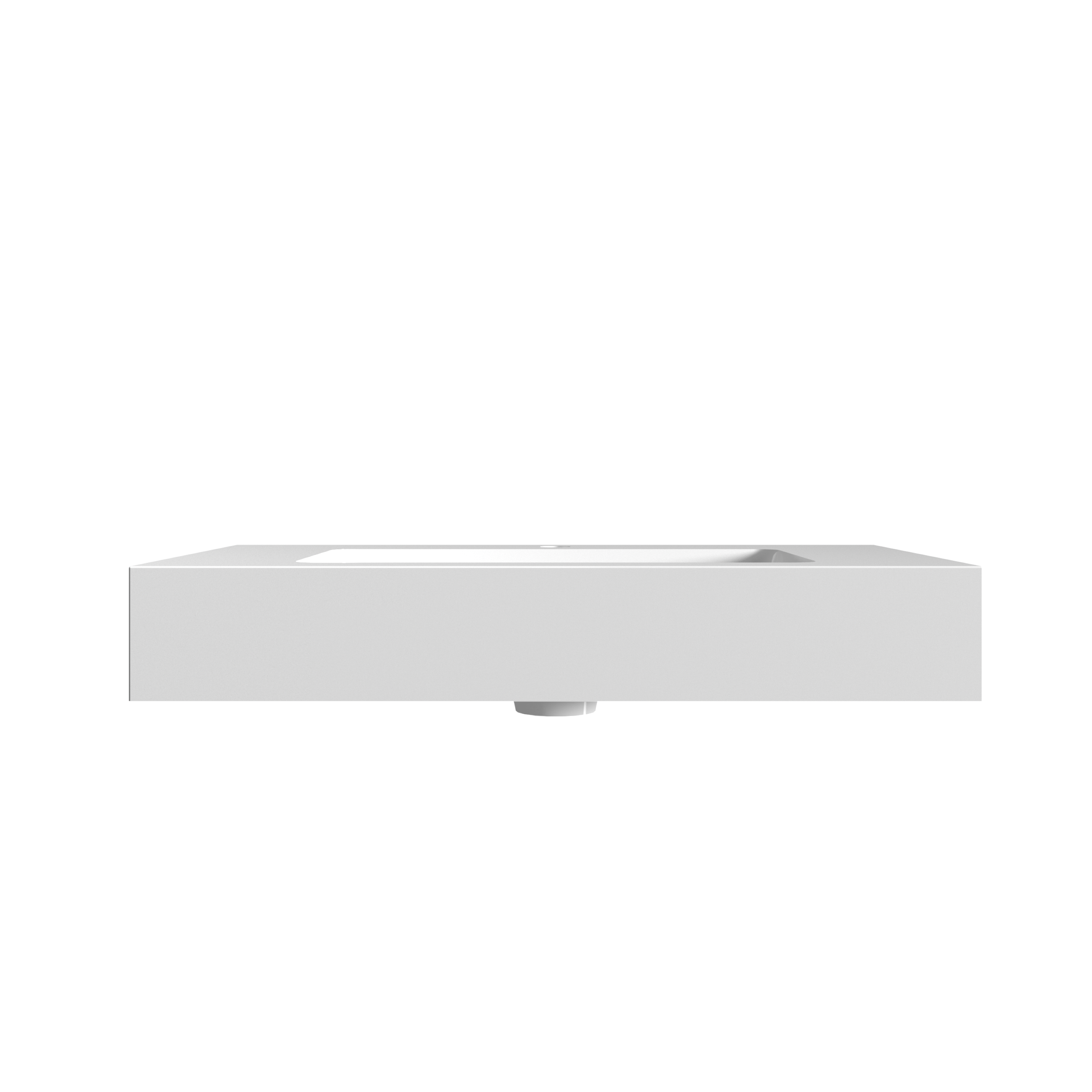 Integrated Solid Surface Basin - Glossy White