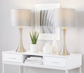 24" Contemporary Metal Table Lamp
