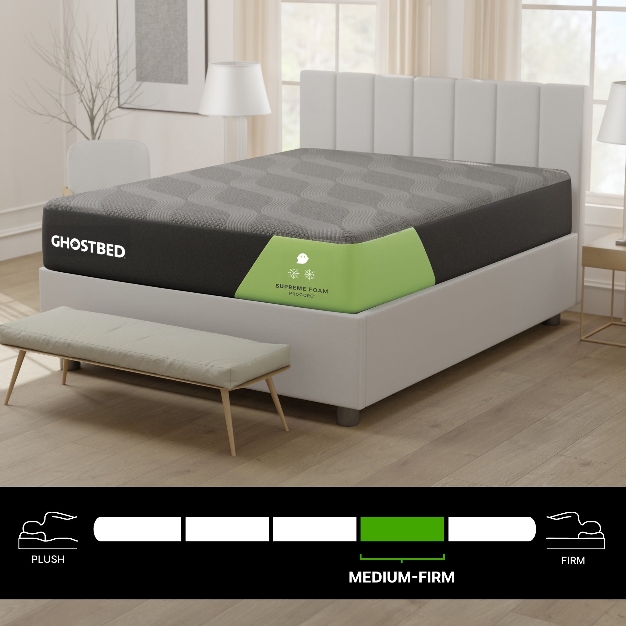 GhostBed Supreme 12" Twin XL Foam Mattress