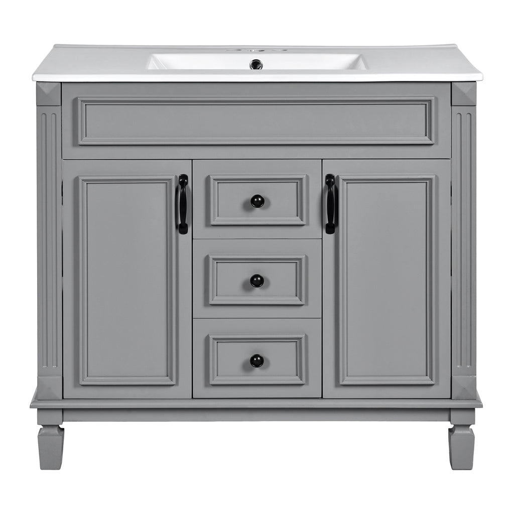 36" Bathroom Vanity with Top Sink