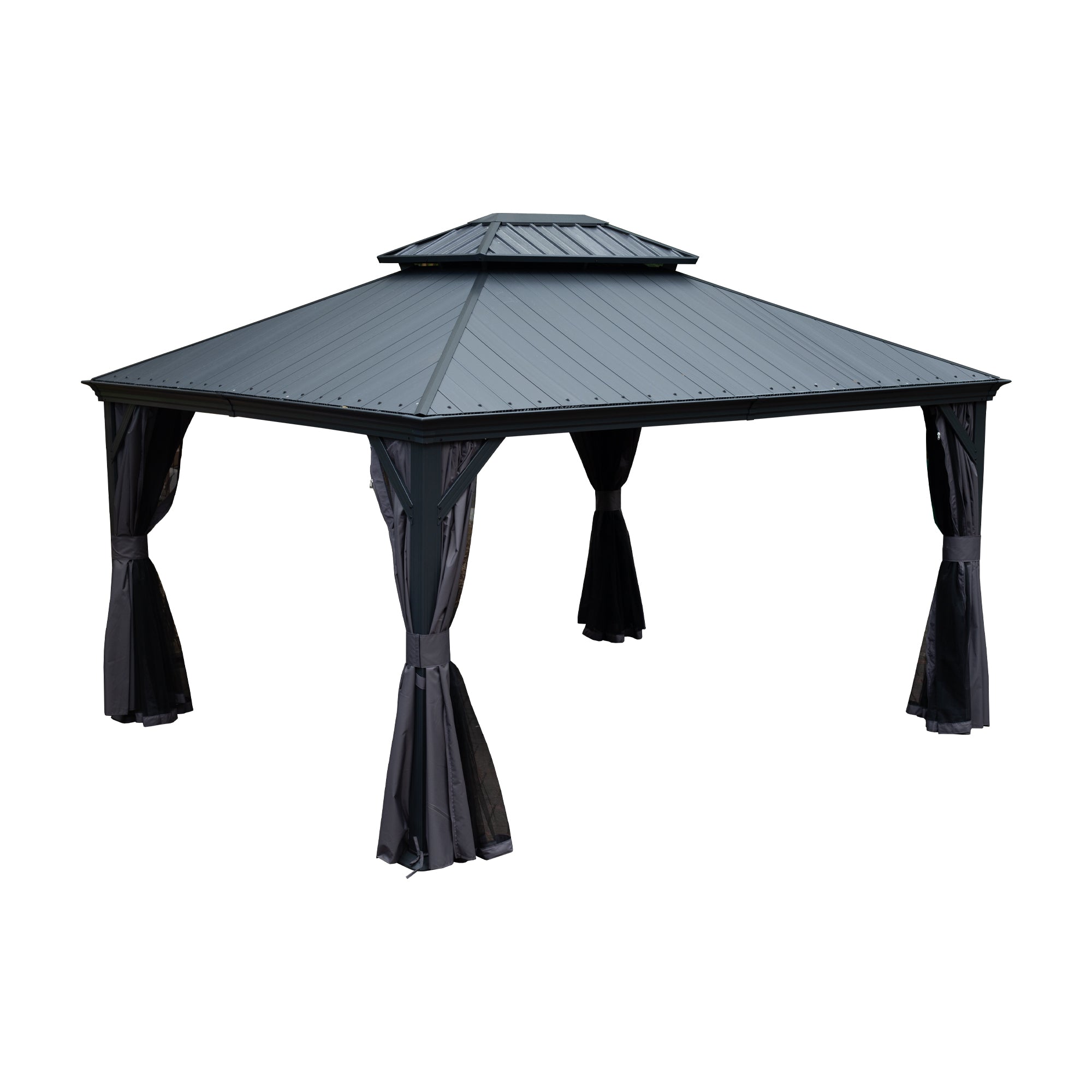 10'x12' Hardtop Gazebo with Resin Roof