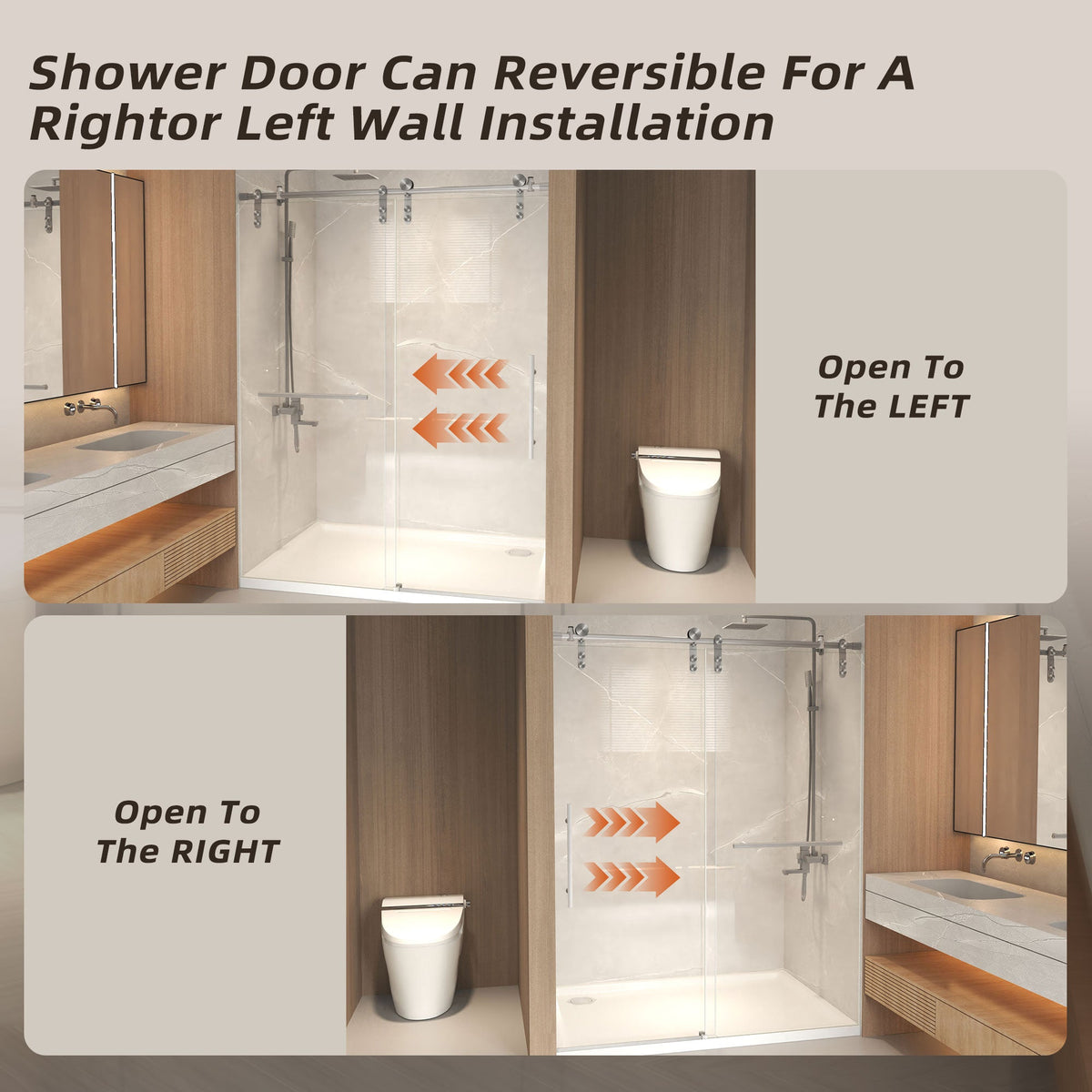 Frameless Sliding Shower Door